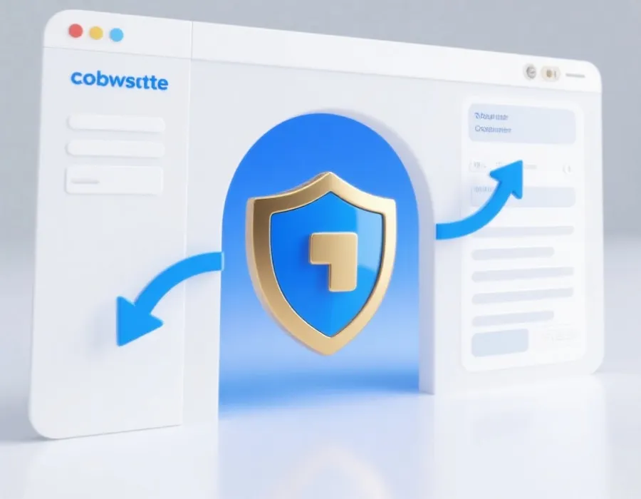 安全导航入口示意图